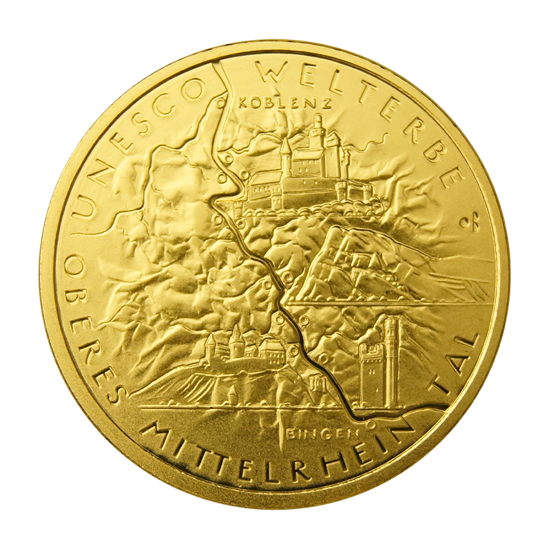 100 Euro gold coin "Oberes Mittelrheintal" 2015 - Germany 1/2 oz gold coin