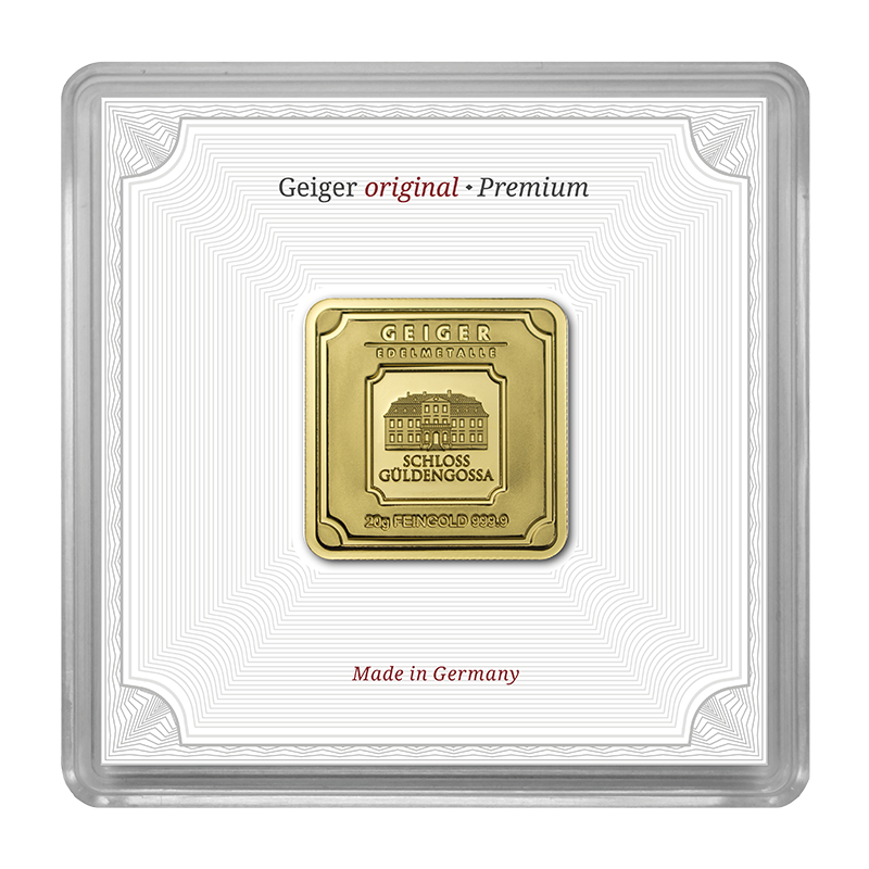 Gold  Bar Geiger original - 20 g .9999 in capsule