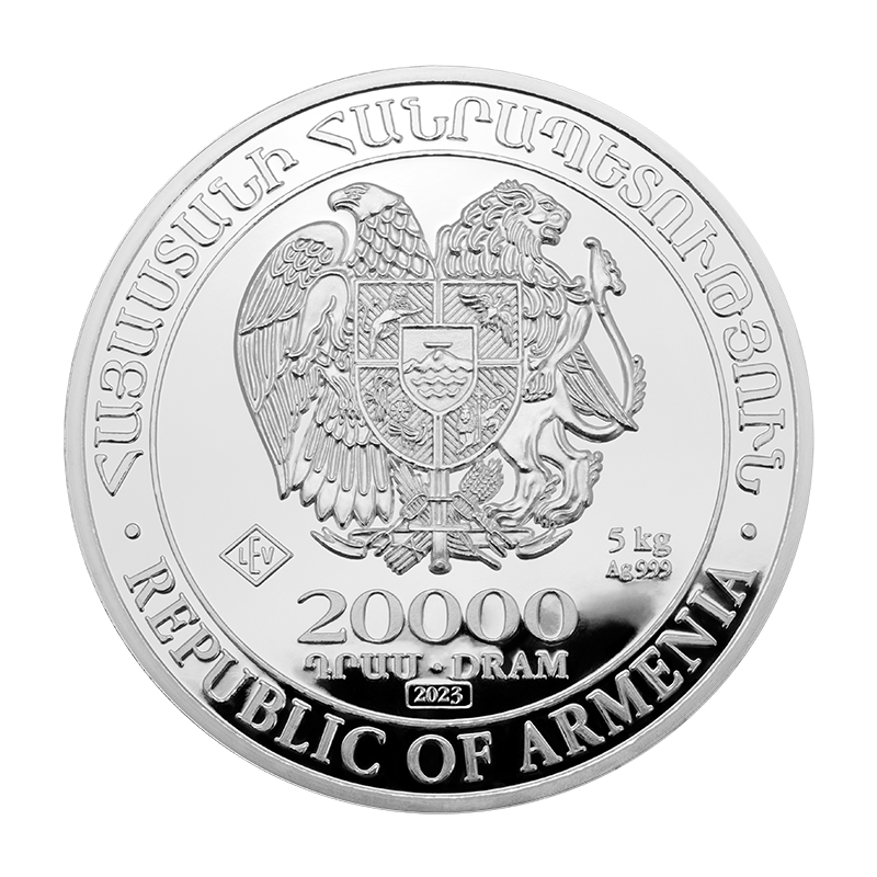 Arche Noah 2023 - Armenien 5 kg Silbermünze regelbesteuert
