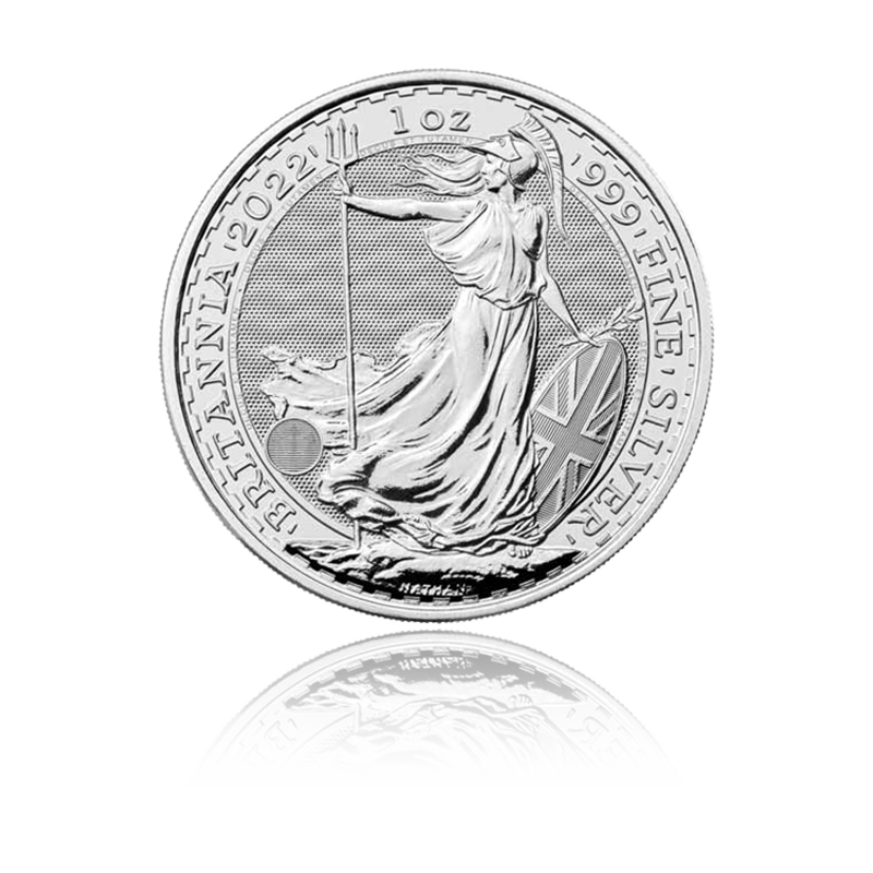 Britannia 2022 - Vereinigtes Königreich 1 oz Silbermünze