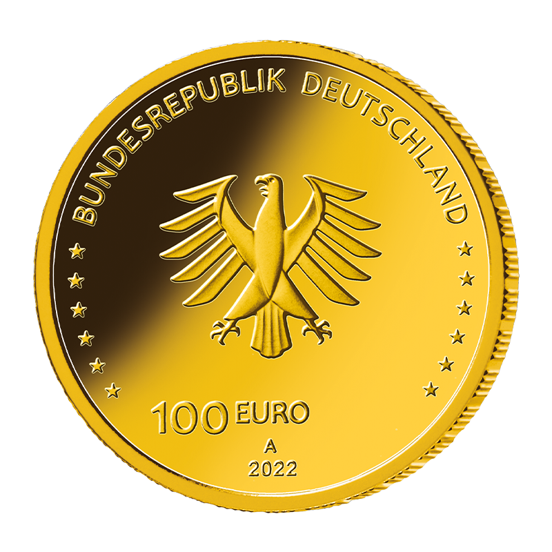 "Freedom" 2022 - Germany 100 Euro 1/2 oz Gold Coin - mint A