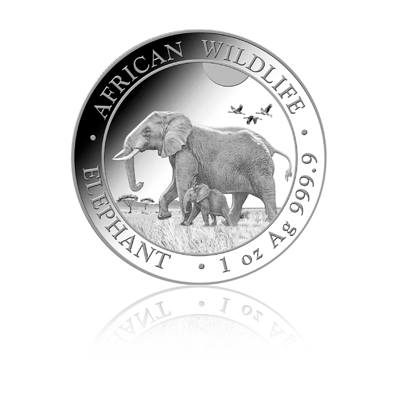 Elefant 2022 - Somalia 1 oz Silbermünze