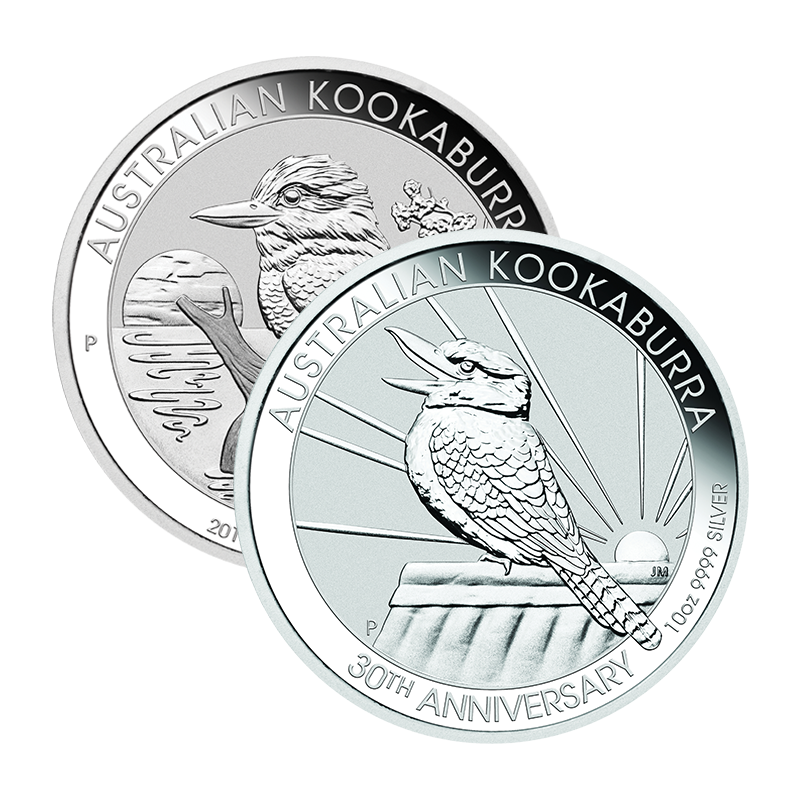 Kookaburra (diverse Jahrgänge) - Australien 1 oz Silbermünze