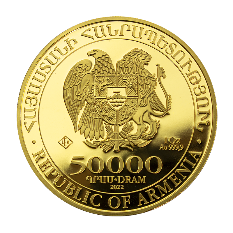 Noahs Ark 2022 - Armenia 1 oz gold coin .9999