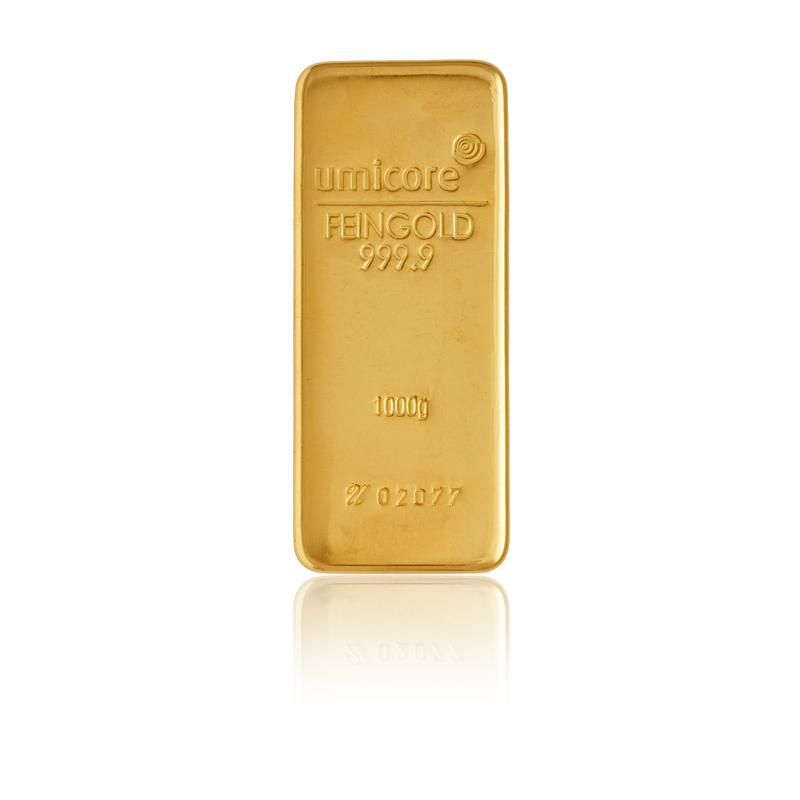 Goldbarren - 1 kg .9999 - Neuware (gegossen)