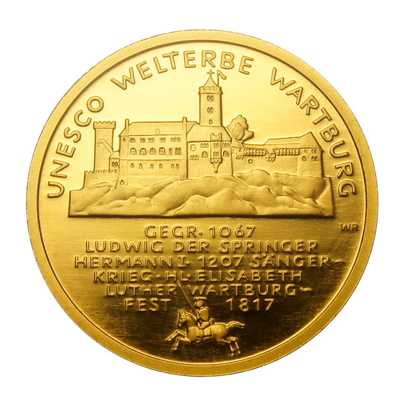 100 Euro gold coin "Wartburg" 2011 - Germany 1/2 oz gold coin