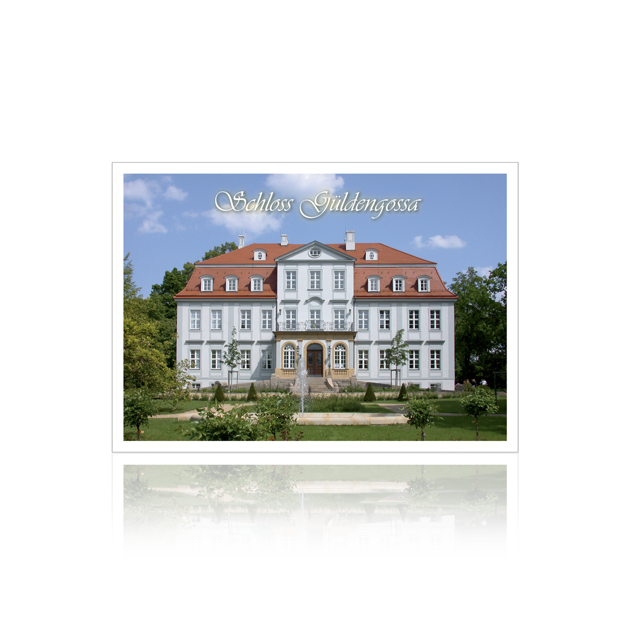 Postkarte Schloss Güldengossa Tag
