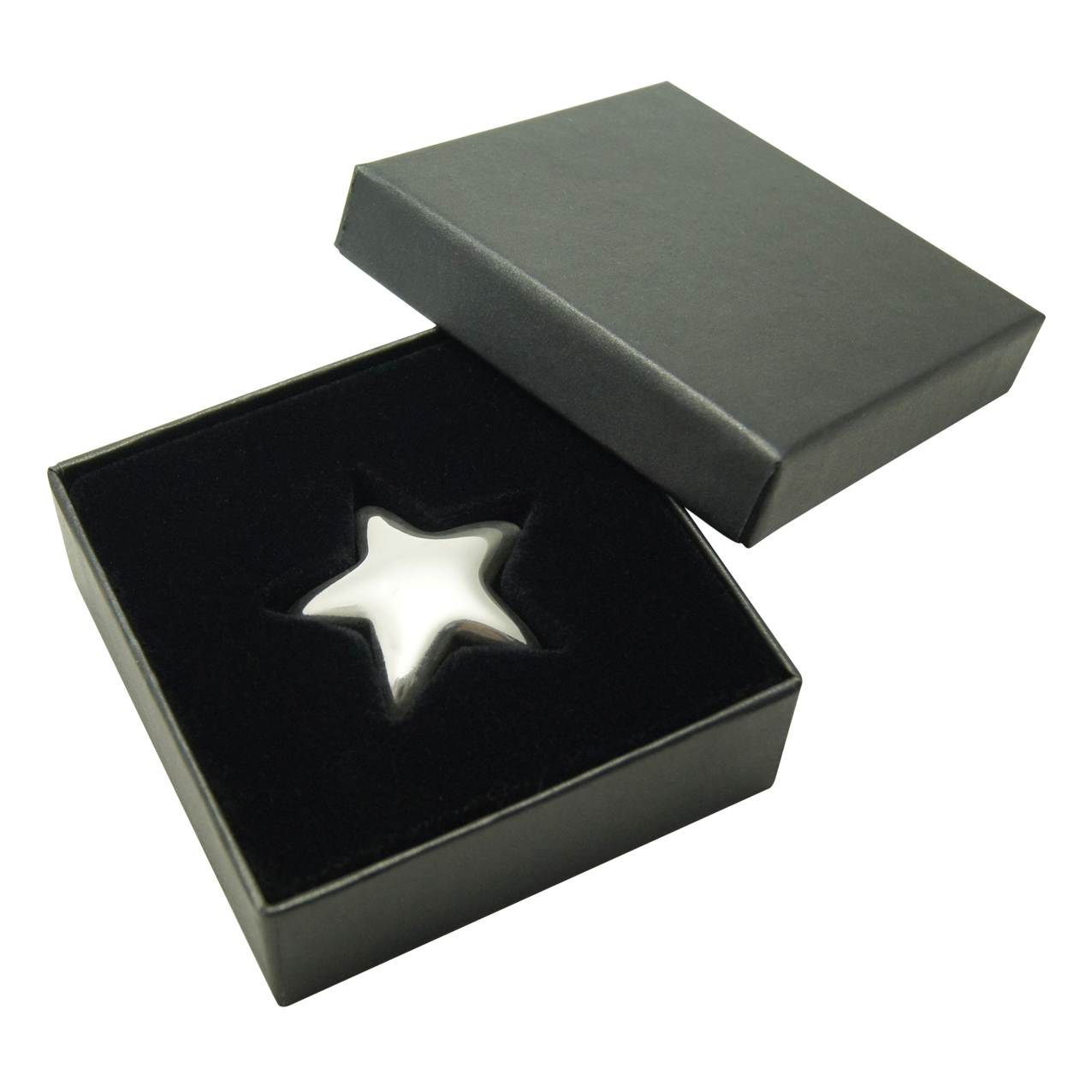 Silver Star 1 oz .999 cast - in etui