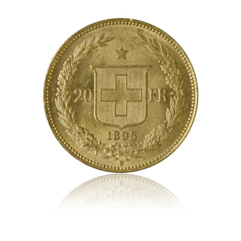 Helvetia  20 SFR - Switzerland 6,452 g gold coin