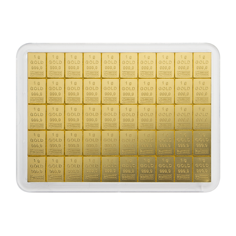 Combi Barren - 50 g Gold .9999 (50 x 1 g)
